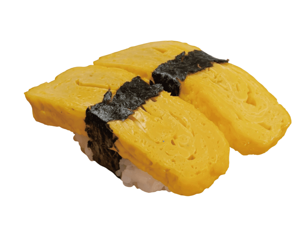 Homemade tamago nigiri