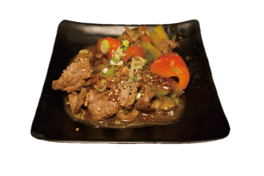Ossenhaas zoetzure saus